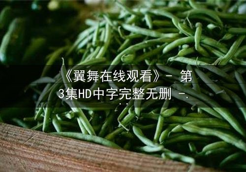 《翼舞在线观看》- 第3集HD中字完整无删 - 当命运之翼撕裂青春,谁能挣脱这场禁忌之舞?