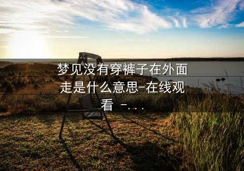 梦见没有穿裤子在外面走是什么意思-在线观看 - 一场赤裸心灵的终极救赎