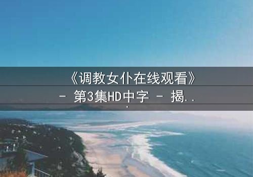 《调教女仆在线观看》- 第3集HD中字 - 揭开主仆禁忌的隐秘游戏