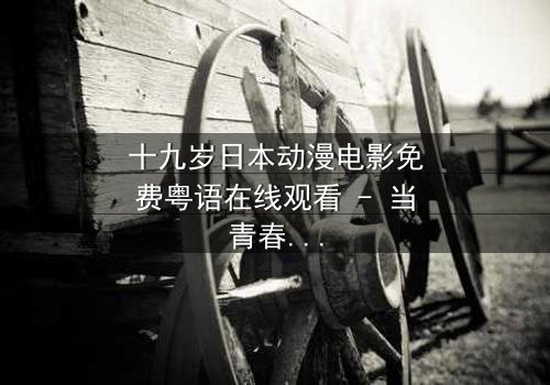 十九岁日本动漫电影免费粤语在线观看 - 当青春与命运交织,你敢直面真相吗?