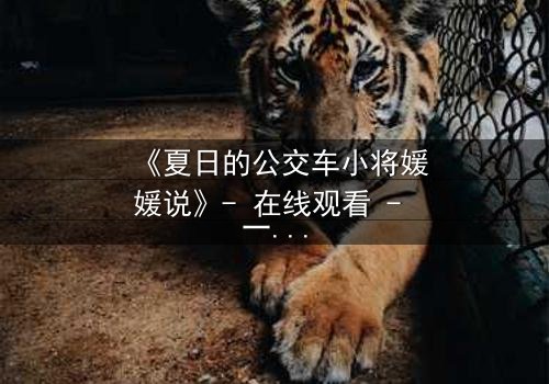《夏日的公交车小将媛媛说》- 在线观看 - 一场夏日公交上的命运对决