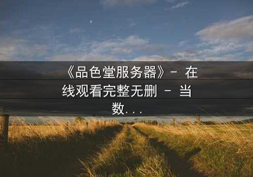 《品色堂服务器》- 在线观看完整无删 - 当数据成为致命武器,谁在幕后操控一切?