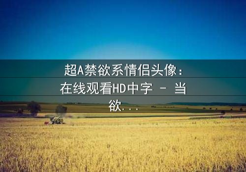超A禁欲系情侣头像:在线观看HD中字 - 当欲望与克制碰撞,谁将主宰命运?