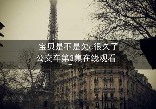 宝贝是不是欠c很久了公交车第3集在线观看 - 一场情感风暴即将爆发