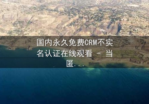 国内永久免费CRM不实名认证在线观看 - 当匿名交易遇上致命追踪