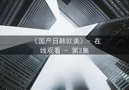 《国产日韩欧美》- 在线观看 - 第3集