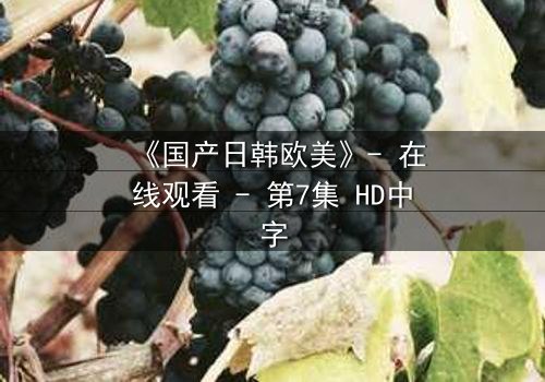 《国产日韩欧美》- 在线观看 - 第7集 HD中字