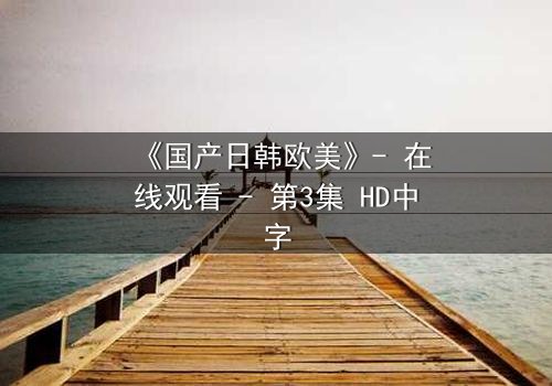 《国产日韩欧美》- 在线观看 - 第3集 HD中字