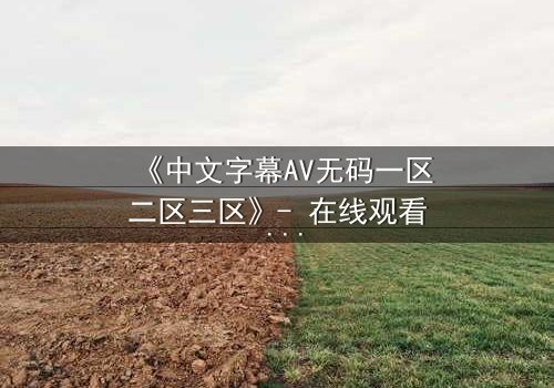 《中文字幕AV无码一区二区三区》- 在线观看 - 第3集