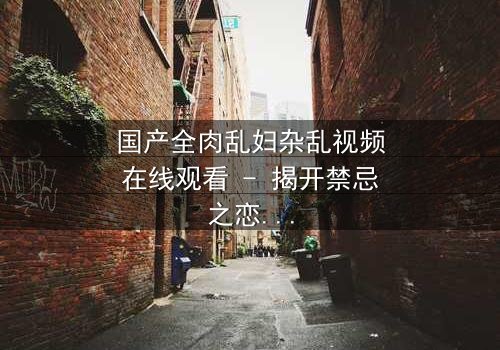 国产全肉乱妇杂乱视频在线观看 - 揭开禁忌之恋的隐秘面纱